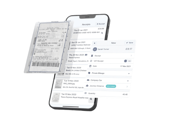 receipt scanner, expense receipts, scanned receipts, business expense app, expense tracking app, expenses app