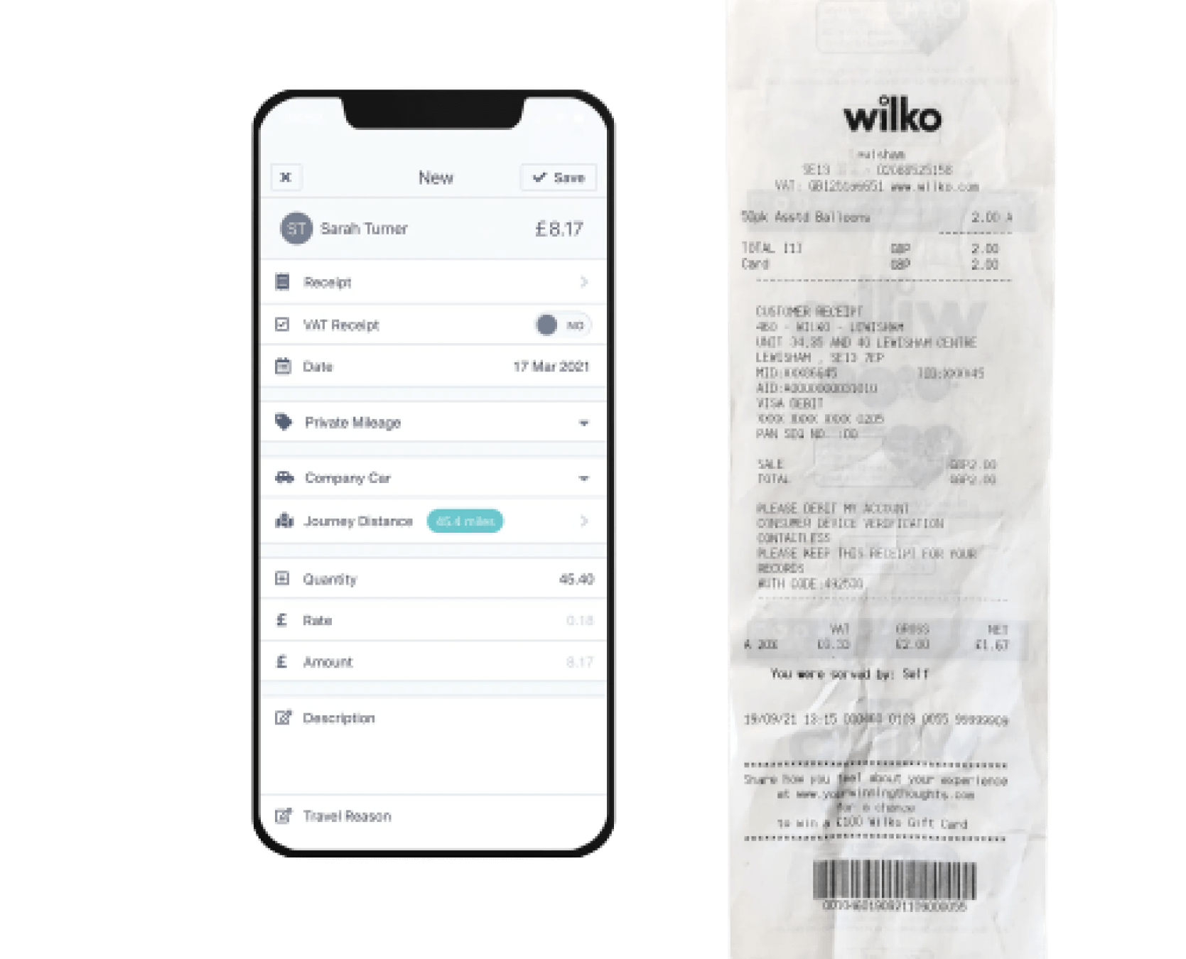 receipt scanner, expense receipts, scanned receipts