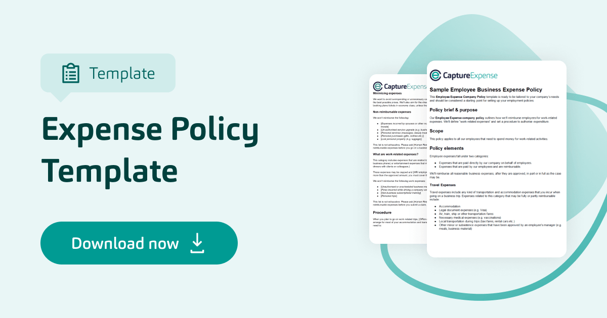 Expense policy template